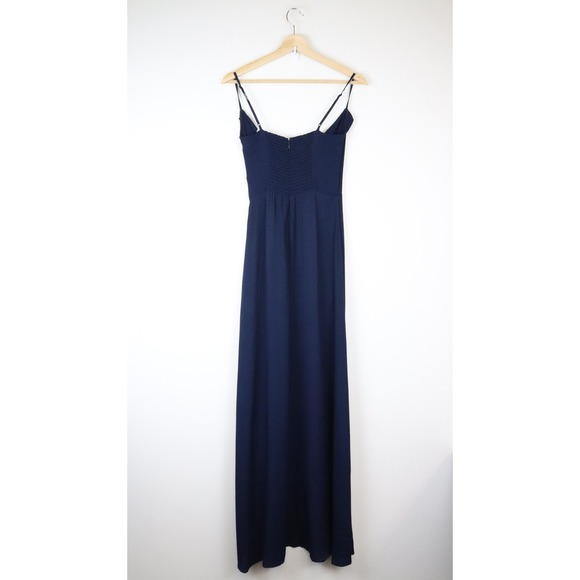 NWT Reformation Loire Dress Navy Blue 2 Maxi Sleeveless Formal Gown - Picture 3 of 10